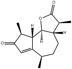 (3S)-3aβ,5,6,9,9aβ,9bα-Hexahydro-3β,6β,9β-trimethylazuleno[4,5-b]furan-2,8(3H,4H)-dione Struktur