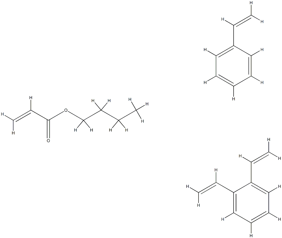 STYRENE-BUTYLACRYLATE COPOLYMER 化学構造式