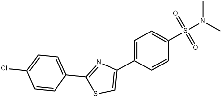 608494-77-5 4-[2-(4-chlorophenyl)-1,3-thiazol-4-yl]-N,N-dimethylbenzenesulfonamide