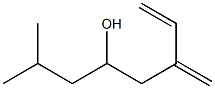 (±)-2-methyl-6-methyleneoct-7-en-4-ol Struktur