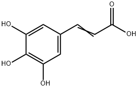 3,4,5-三羟基肉桂酸,6093-59-0,结构式