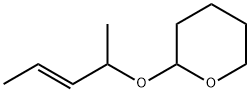 2H-Pyran,tetrahydro-2-[[(2E)-1-methyl-2-butenyl]oxy]-(9CI) Struktur