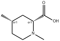 2-Piperidinecarboxylicacid,1,4-dimethyl-,(2R,4S)-rel-(9CI) Struktur