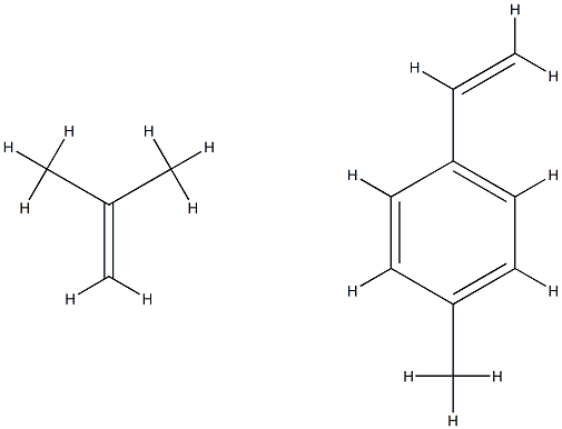 异丁烯基-4-甲基苯乙烯基共聚物, 61128-14-1, 结构式