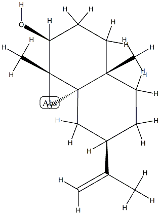 (1aR,8aS)-Octahydro-1aβ,4aβ-dimethyl-7β-isopropenyl-3H-naphth[1,8a-b]oxiren-2β-ol 结构式