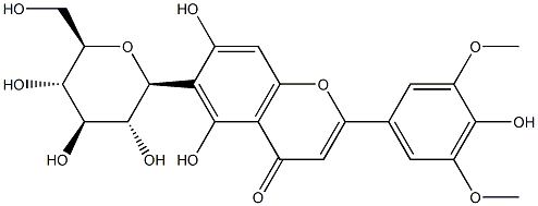 61252-85-5 6-(β-D-Glucopyranosyl)-5,7-dihydroxy-2-(4-hydroxy-3,5-dimethoxyphenyl)-4H-1-benzopyran-4-one