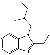 1H-Benzimidazole,2-ethyl-1-(2-methylbutyl)-(9CI) Structure