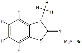 Magnesium, bromo(3-methyl-2(3H)-benzothiazoliminato-N2)- (9CI) 结构式