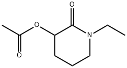 2-Piperidinone,3-(acetyloxy)-1-ethyl-(9CI) Struktur