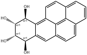 (7R,8S,9R,10S)-rel-7,8,9,10-Tetrahydrobenzo[a]pyrene-7,8,9,10-tetrol Struktur