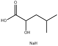 sodium (±)-2-hydroxy-4-methylvalerate Structure