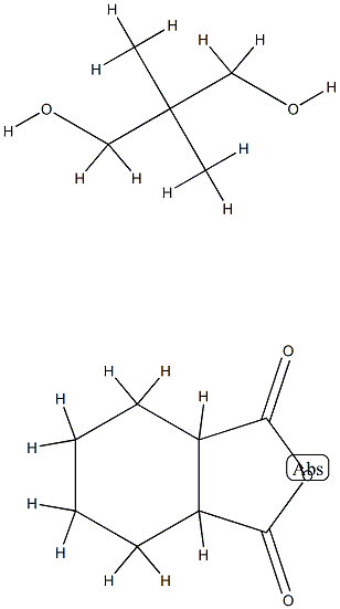 六氢-1,3-异苯并呋喃二酮与2,2-二甲基-1,3-丙二醇的聚合物, 61505-09-7, 结构式