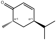 2-Cyclohexen-1-one,6-methyl-4-(1-methylethyl)-,(4R,6S)-rel-(9CI) 化学構造式