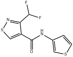 4-Isothiazolecarboxamide,3-(difluoromethyl)-N-3-thienyl-(9CI) 结构式