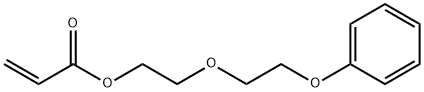 2-(2-フェノキシエトキシ)エチルアクリラート 化学構造式