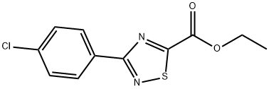 ethyl 3-(4-chlorophenyl)-1,2,4-thiadiazole-5-carboxylate,61689-39-2,结构式