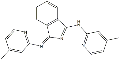 N-(4-甲基吡啶-2-基)-1-((4-甲基吡啶-2-基)亚氨基)-1H-异吲哚-3-胺,61702-01-0,结构式