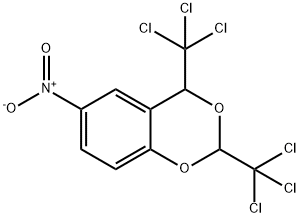 4-nitro-7,9-bis(trichloromethyl)-8,10-dioxabicyclo[4.4.0]deca-2,4,11-t riene Structure