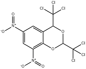 2,4-dinitro-7,9-bis(trichloromethyl)-8,10-dioxabicyclo[4.4.0]deca-2,4, 11-triene Structure