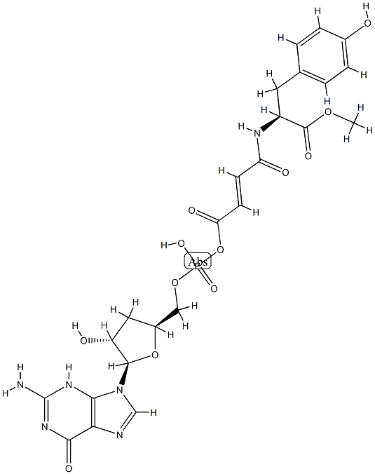 succinyl cyclic GMP-tyrosine methyl ester,61756-21-6,结构式