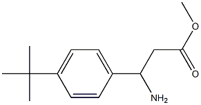 methyl 3-amino-3-(4-tert-butylphenyl)propanoate Struktur