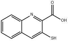 2-Quinolinecarboxylicacid,3-mercapto-(9CI) Struktur