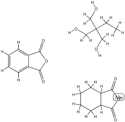 1,3-Isobenzofurandione, hexahydro-, polymer with 2-ethyl-2-(hydroxymethyl)-1,3-propanediol and 1,3-isobenzofurandione Struktur