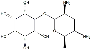 3-O-(2,4-Diamino-2,3,4,6-tetradeoxy-α-D-arabino-hexopyranosyl)-D-chiro-inositol,6189-93-1,结构式