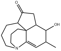 (4ξ,7ξ,12ξ,15ξ,17ξ)-8-Hydroxyfawcettidine 结构式