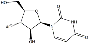 1-(3'-bromo-3'-deoxyarabinofuranosyl)uracil 结构式