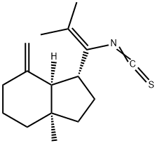 (1R,7aα)-Octahydro-1α-(1-isothiocyanato-2-methyl-1-propenyl)-3aα-methyl-7-methylene-1H-indene|