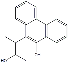 10-Hydroxy-α,β-dimethyl-9-phenanthreneethanol 结构式