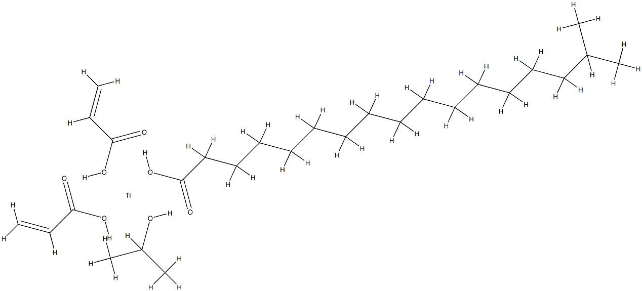 bis(acrylato-O)(isooctadecanoato-O)(propan-2-olato)titanium Structure