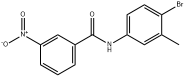 N-(4-bromo-3-methylphenyl)-3-nitrobenzamide Structure