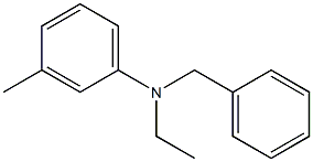 N-苄基-N-乙基-3-甲基苯胺 结构式