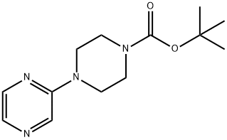 1,1-Dimethylethyl 4-(2-pyrazinyl)-1-piperazinecarboxylate Structure