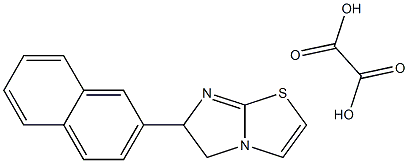 5,6-二氢-6-(2-萘基) 咪唑并[2,1-B]噻唑草酸盐,62284-86-0,结构式
