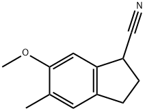 1H-Indene-1-carbonitrile,2,3-dihydro-6-methoxy-5-methyl-(9CI) Struktur