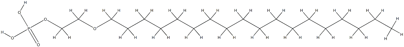 硬脂醇聚醚-2 磷酸酯, 62362-49-6, 结构式