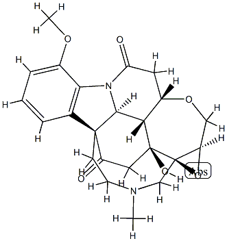 21α,22α-Epoxy-21,22-dihydro-14-hydroxy-4-methoxy-19-methyl-16,19-secostrychnidine-10,16-dione Structure