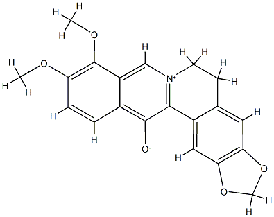 BERBERINE DERIV JCI 2218,62595-72-6,结构式