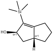 2-Pentalenol,2,3,3a,4,5,6-hexahydro-1-(trimethylsilyl)-,(2R,3aR)-rel-(9CI) Structure