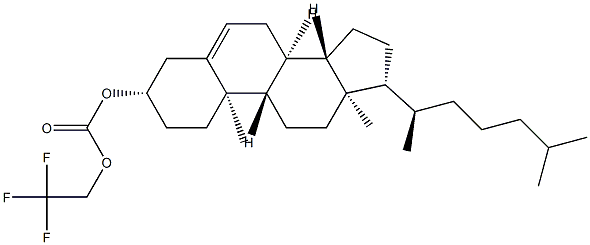 Carbonic acid 2,2,2-trifluoroethyl=cholest-5-en-3β-yl ester 结构式