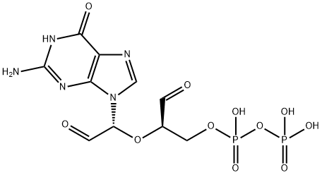 2',3'-dialdehyde guanosine diphosphate Struktur