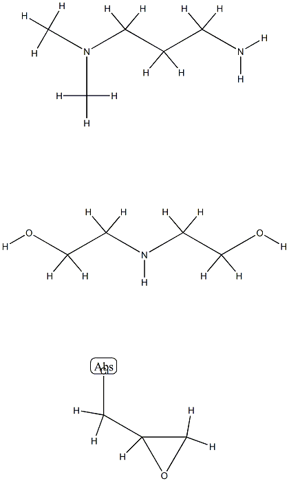 Ethanol, 2,2'-iminobis-, polymer with (chloromethyl)oxirane and N,N-dimethyl-1,3-propanediamine Structure