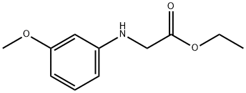 (3-甲氧基苯基)甘氨酸乙酯, 62750-10-1, 结构式