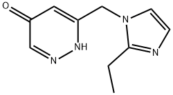 4(1H)-Pyridazinone,6-[(2-ethyl-1H-imidazol-1-yl)methyl]-(9CI),627525-61-5,结构式