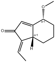 2H-Inden-2-one,1-ethylidene-1,4,5,6,7,7a-hexahydro-4-methoxy-,(1E,4R,7aS)-rel-(9CI) Structure