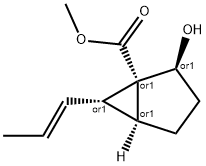 Bicyclo[3.1.0]hexane-1-carboxylic acid, 2-hydroxy-6-(1E)-1-propenyl-, methyl ester, (1R,2S,5S,6S)-rel- (9CI)|