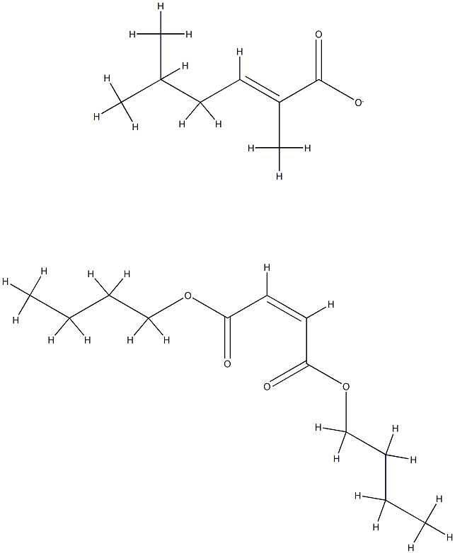 (Z)-2-丁烯二羧酸二丁基酯与2-甲基-2-丙烯酸-2-甲基丙酯的聚合物 结构式